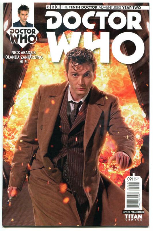 DOCTOR WHO #9 B, NM, 10th, Tardis, 2015, Titan, 1st, more DW in store, Sci-fi