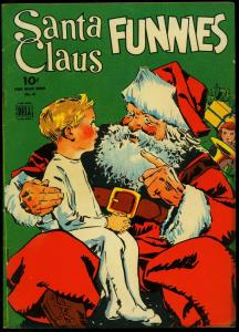 SANTA CLAUS FUNNIES-DELL FOUR COLOR #61-1944-CHRISTMAS FN/VF 