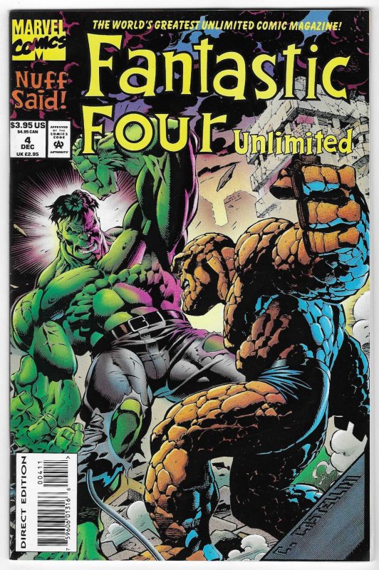 Fantastic Four Unlimited #4 Direct Edition (1993)