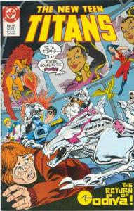New Teen Titans (1984 series) #44, VF+ (Stock photo)