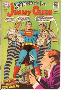 JIMMY OLSEN 114 VG-F Sept. 1968 COMICS BOOK