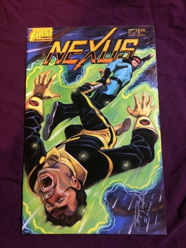 NEXUS 24 SIGNED BY STEVE RUDE science fiction FIRST COMICS Clonezone
