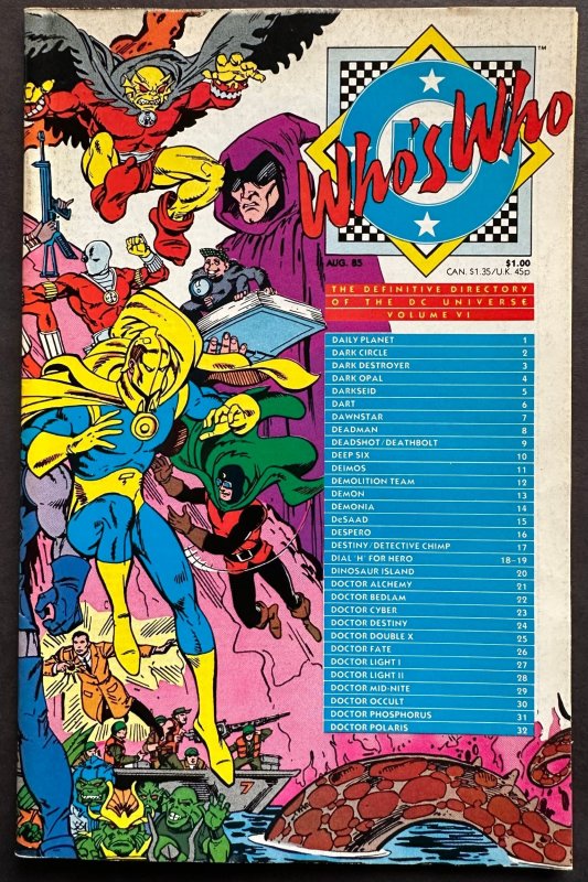 Who's Who: The Definitive Directory of the DC Universe #6 Direct Edition...