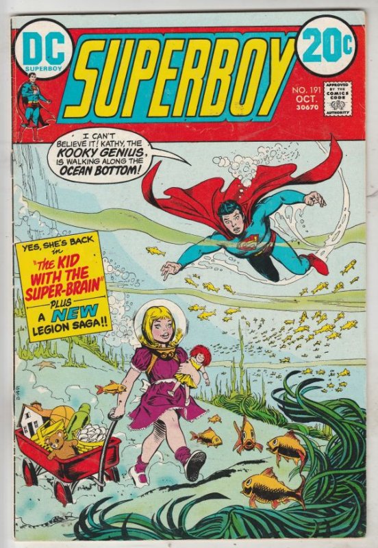 Superboy #191 (Oct-72) VF+ High-Grade Superboy