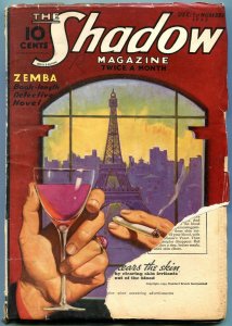 PULP:  The Shadow Pulp December 1 1935- ZEMBA- reading copy