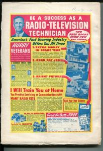 2 Detective Mystery Novels-Fall 1950-hardboiled pulp-Skull-knife-hot babe-VG+