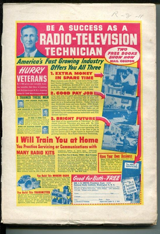 2 Detective Mystery Novels-Fall 1950-hardboiled pulp-Skull-knife-hot babe-VG+