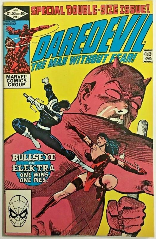 DAREDEVIL#181 FN/VF 1982 DEATH OF ELEKTRA MARVEL BRONZE AGE  COMICS