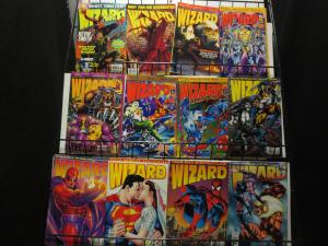 Wizard Magazine lot of 46 + Hero + Overstreet Fan + Cavalcade Catalog 90s + 2009