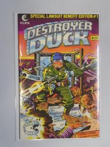 Destroyer Duck #1 Special Lawsuit Benefit Edition 8.5/VF+, 1st App Groo (1982)