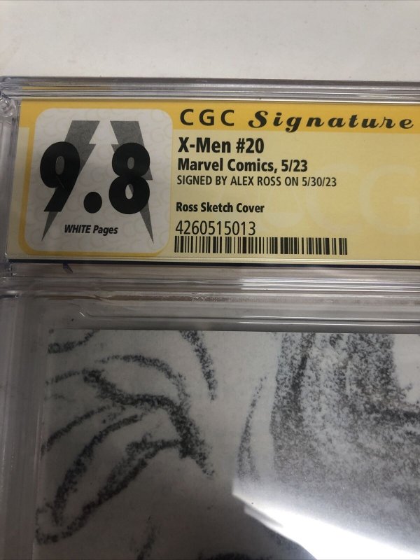 X-Men (2023) #20 (CGC 9.8 SS) Signed Alex Ross Sketch Cover