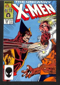 X-Men #222 VF+ 8.5 Wolverine Vs. Sabretooth! Marvel Comics