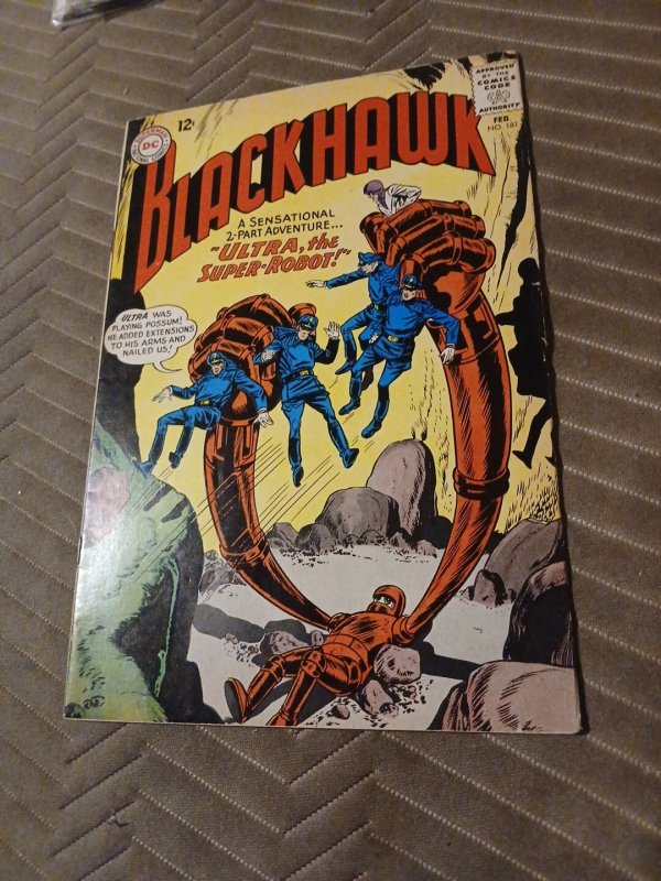 Blackhawk #181 Ultra The Super-Robot Silver Age 1963 DC Comics Scifi Story