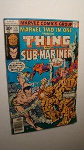 MARVEL TWO-IN-ONE 28 *NICE COPY* THING SUB-MARINER VS PIRANHA 1976