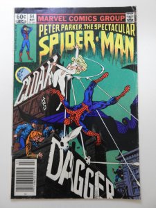 Spectacular Spider-Man #64 Newsstand Edition (1982) 1st Cloak and Dagger! VG!