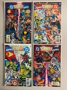 Marvel vs. DC set #1-4 Marvel versus DC (#2 is 2nd Print) (6.0 FN) (1996)