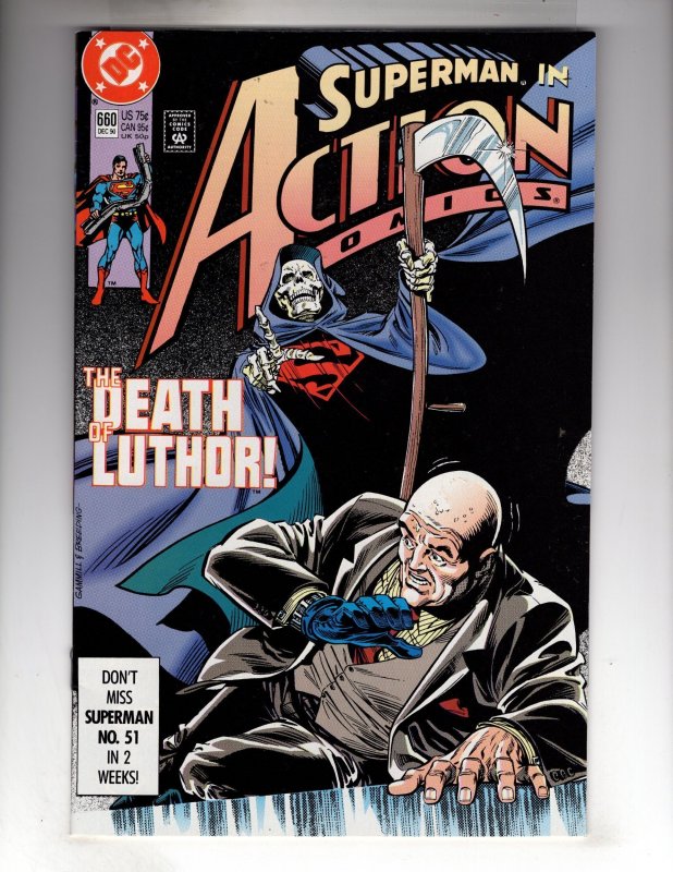 Action Comics #660 (1990) THE DEATH OF LUTHOR!      / EBI#2