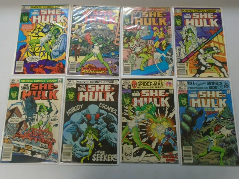 Savage She-Hulk comic lot 16 different from #2-24 average 5.0 VG FN (1980-82)