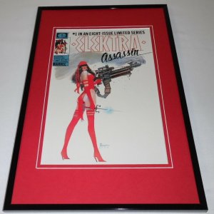Elektra #1 Framed 11x17 Cover Display Official Repro Marvel