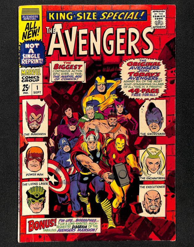 Avengers Annual #1 VG+ 4.5