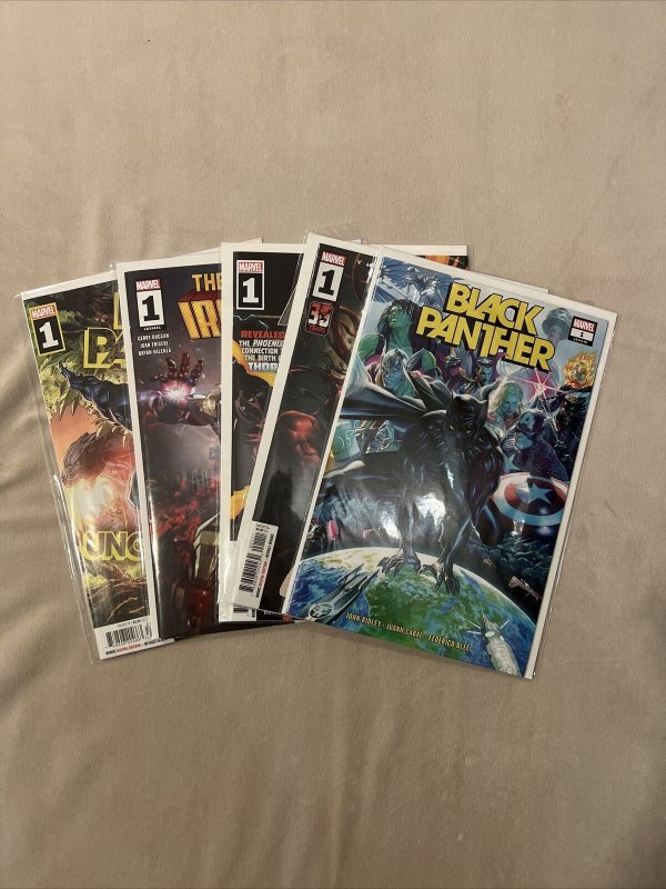 2022 New vol #1’s Black Panther, Carnage, Invincible Iron Man, Avengers