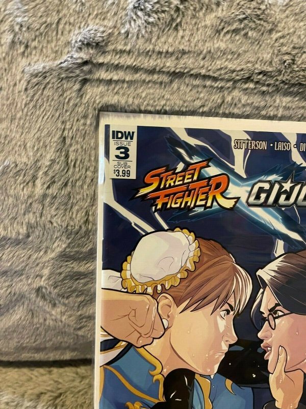 STREET FIGHTER X GI JOE #3  SUB VARIANT BARONESS CHUN LI COVER IDW COMICS 