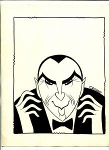 Rudy Cristiano Original Bela Lugosi Art-DRACULA ART-MOVIE