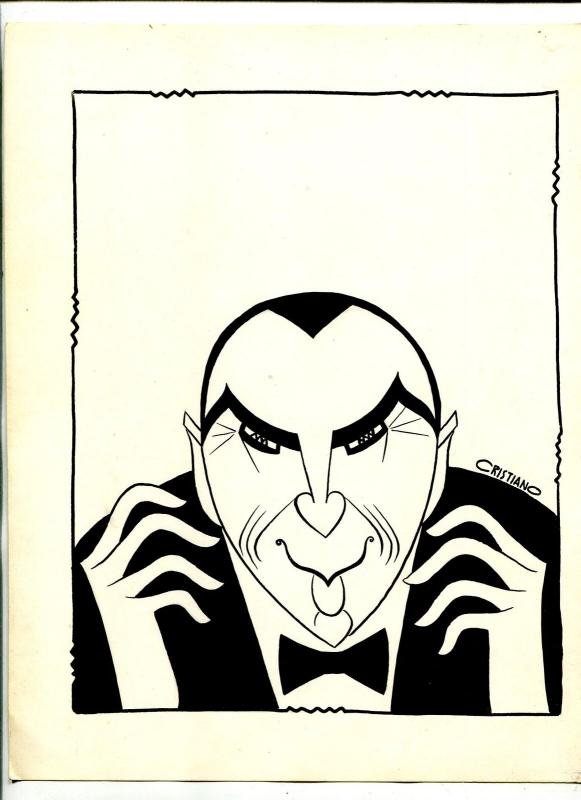 Rudy Cristiano Original Bela Lugosi Art-DRACULA ART-MOVIE