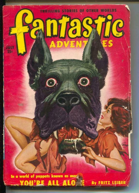 Fantastic Adventures-Pulp-7/1950-Robert Bloch-Fritz Leiber