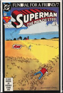 Superman: The Man of Steel #21 Direct Edition (1993) Superman