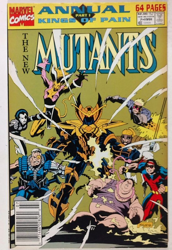 The New Mutants Annual #7 Newsstand (1991) 1st cameo team appearance of Deser...