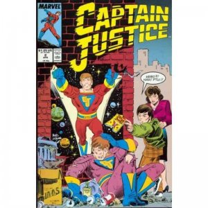Captain Justice #2 Marvel Comics April Apr 1988 (FNVF)