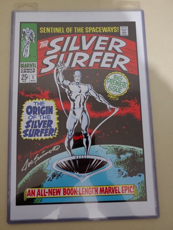 SILVER SURFER #1 PRINT SIGNED BY JOE SINNOT W/COA