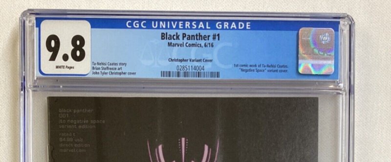 Black Panther #1 - CGC 9.8 - Marvel - 2016 - 1st Ta-Nehisi comic! Negative cover