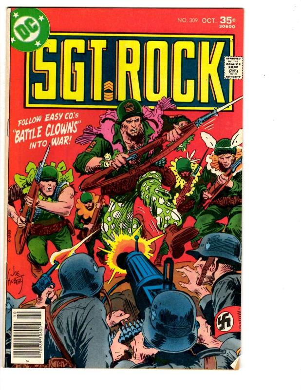 5 Sgt. Rock DC Comic Books # 307 308 309 310 311 World War II Easy Company J129