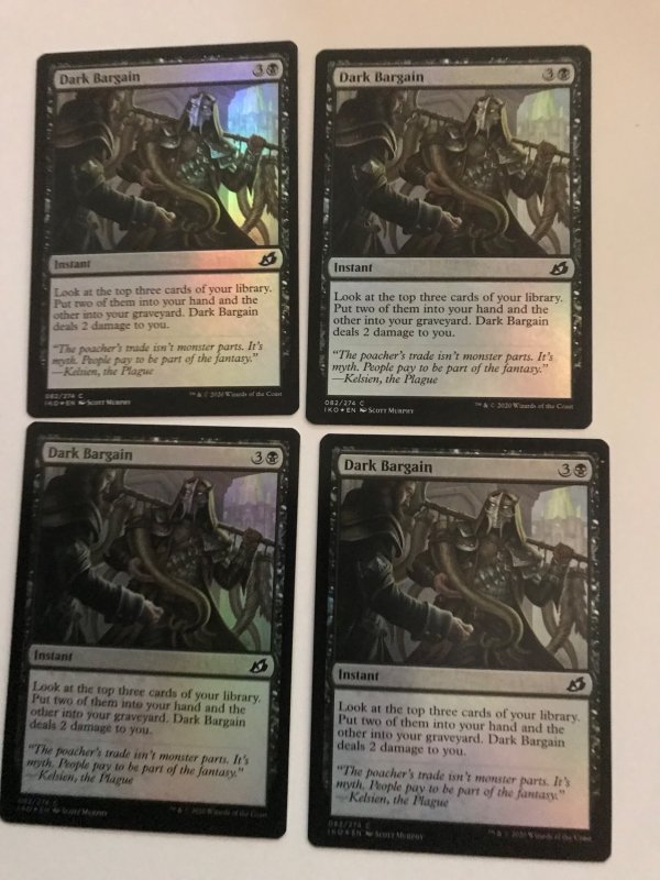 4 DARK BARGAIN (foil) : Magic the Gathering MTG cards; IKORIA, NM, Instant