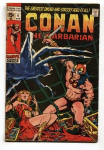 Conan The Barbarian #4--1971--Barry Smith--comic book--Marvel