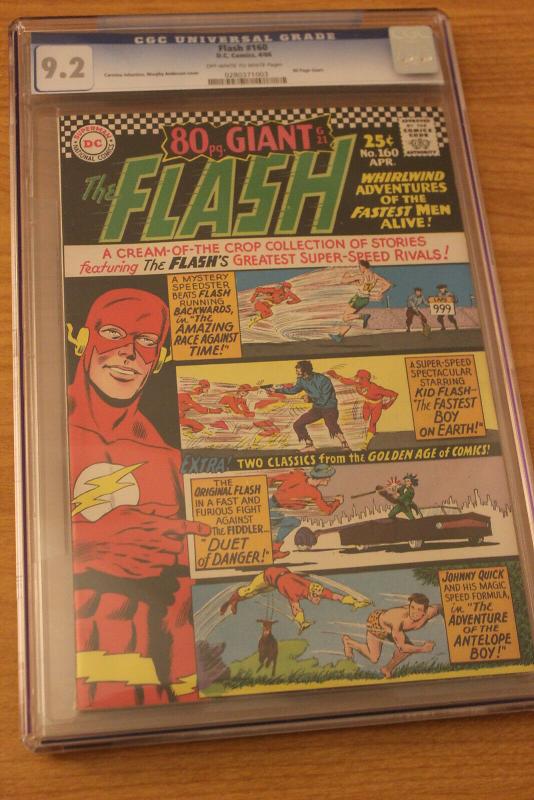 The Flash #160 (DC, 1966) CGC NM- 9.2 Off-white to white pages