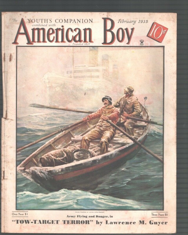 American Boy-2/1935-Anton Otto Fischer-R. M. Brinkerhoff-Pulp Fiction-/VG