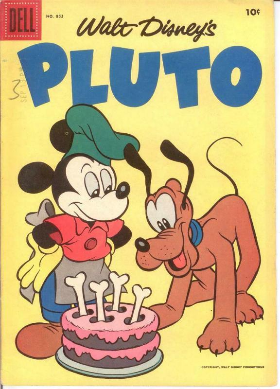 PLUTO F.C. 853 FINE 1957 COMICS BOOK