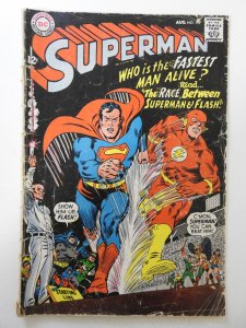 Superman #199 GD- Condition 1st Superman vs. Flash race!