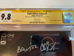 Eight Billion Genies (2022) # 1 (CGC 9.8 SS) Signed Browne Soule | 1:10 Cover D