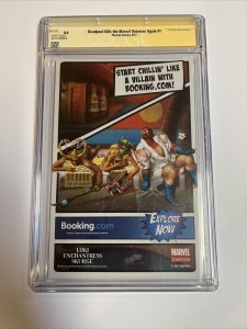 Deadpool Kills Marvel Universe # 1 (CGC 8.0 SS) Signed & Sketch Dave Johnson