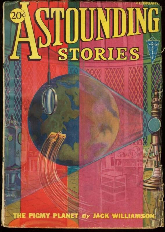 ASTOUNDING STORIES 1932 FEB-CLAYTON SCI-FI PULP VG 