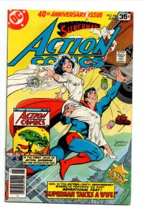 Action Comics #484 newsstand - Superman and Lois Lane marriage - 1978 - VF 