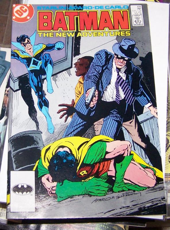 Batman #416 (Feb 1988, DC) nightwing and new robin 1 meeting jason todd