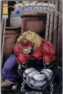 Badger #7 Volume 3 #84 Image Comics Nov 1997 (GD Water Damage Large Fold Cover)