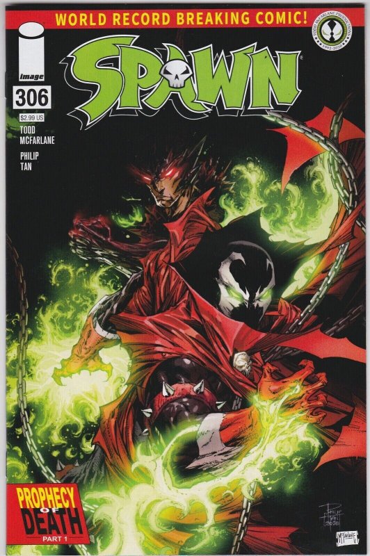 (2020) Todd McFarlane SPAWN #306 1st Print! 1st RAPTOR! Low Print! Rare!