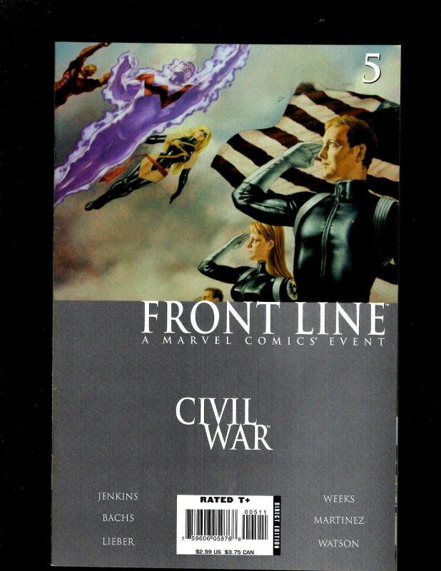 12 Comics Civil War 1 Front Line 3 4 5 8 11 Weapon X Sauron Zero Kane 18 23 HY3