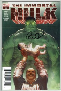 Immortal Hulk #0 DF Peter David Signed w/ COA 134/140 Sealed NM
